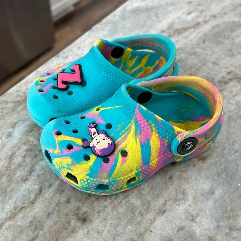 Crocs Classic Marbled Clog - Toddler Size C6